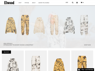 elwoodclothing.com screenshot