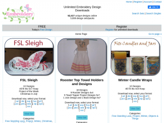 embroiderymachinedesigns.com screenshot