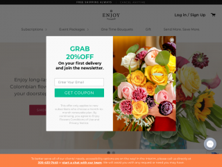 enjoyflowers.com screenshot