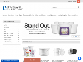 epackagesupply.com screenshot