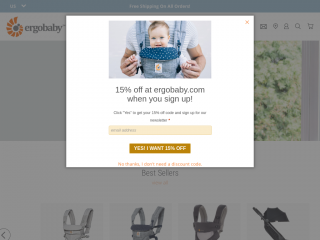 ergobaby.com screenshot