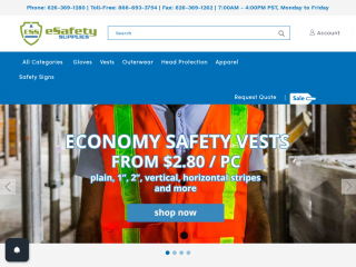 esafetysupplies.com screenshot