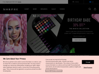 eu.morphe.com screenshot