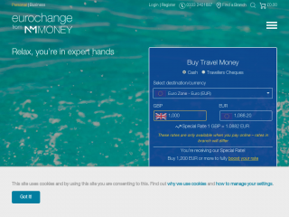 eurochange.co.uk screenshot