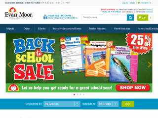 evan-moor.com screenshot