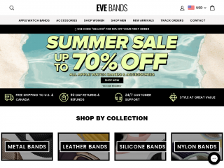 evebands.com screenshot