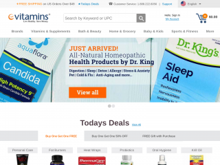 evitamins.com screenshot