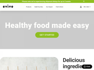 evivenutrition.com screenshot