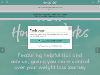 exantediet.com screenshot