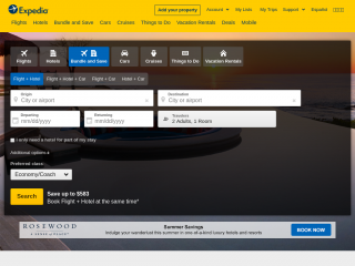 expedia.com screenshot
