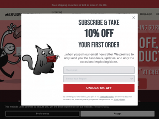 explodingkittens.com screenshot