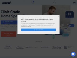 exseedhealth.com screenshot