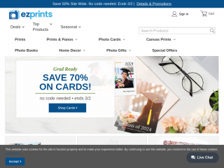 ezprints.com screenshot