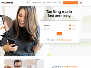 eztaxreturn.com screenshot