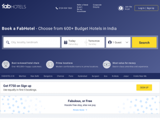 fabhotels.com screenshot