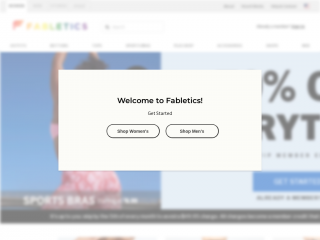fabletics.com screenshot