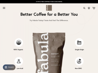 fabulacoffee.com screenshot