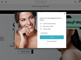 facialco.com.au screenshot