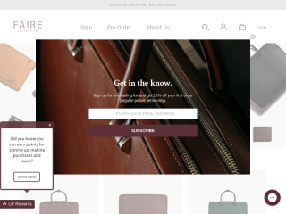 faireleather.co screenshot