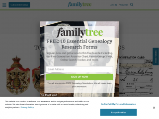 familytreemagazine.com screenshot