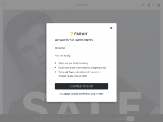 farah.co.uk screenshot