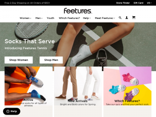 feetures.com screenshot
