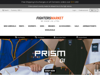 fightersmarket.com screenshot
