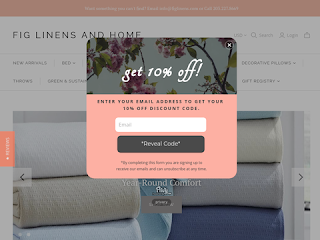 figlinensandhome.com screenshot