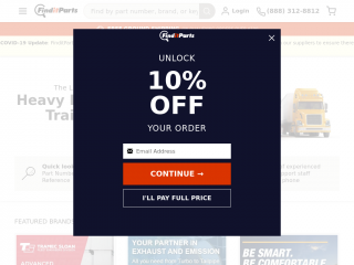 finditparts.com screenshot