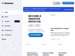 finimize.com screenshot