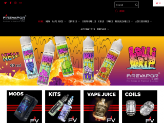 firevapor.com screenshot