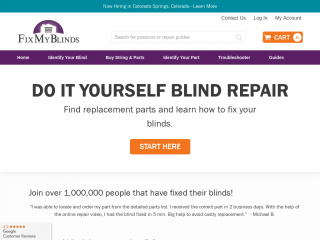 fixmyblinds.com screenshot