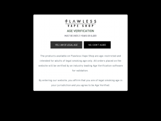 flawlessvapeshop.com screenshot