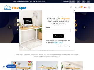 flexispot.ca screenshot