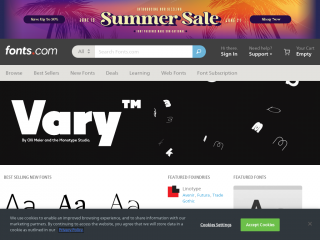 fonts.com screenshot