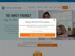 forceofnatureclean.com screenshot