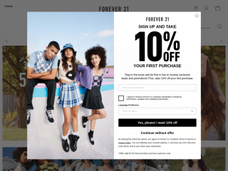 forever21.ca screenshot