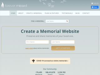 forevermissed.com screenshot