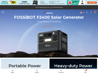 fossibot.com screenshot