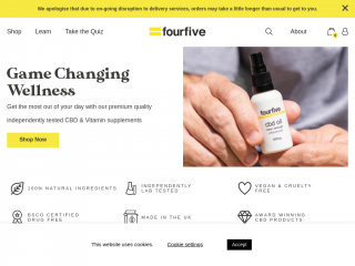 fourfive.com screenshot