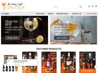fridaynightginclub.com screenshot