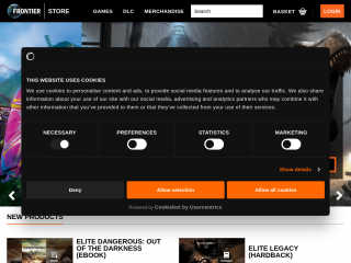 frontierstore.net screenshot