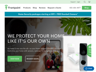 frontpointsecurity.com screenshot