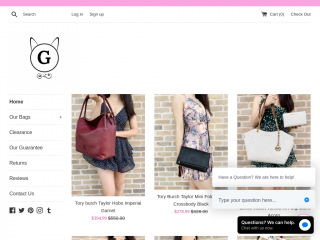 gabysbags.com screenshot