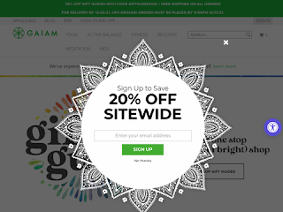 gaiam.com screenshot