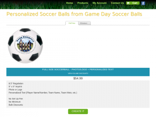 gamedaysoccerballs.com screenshot