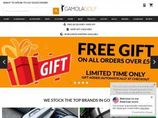 gamolagolf.co.uk screenshot