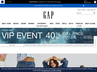 gap.co.uk screenshot