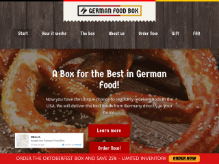 germanfoodbox.com screenshot