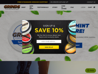 getgrinds.com screenshot